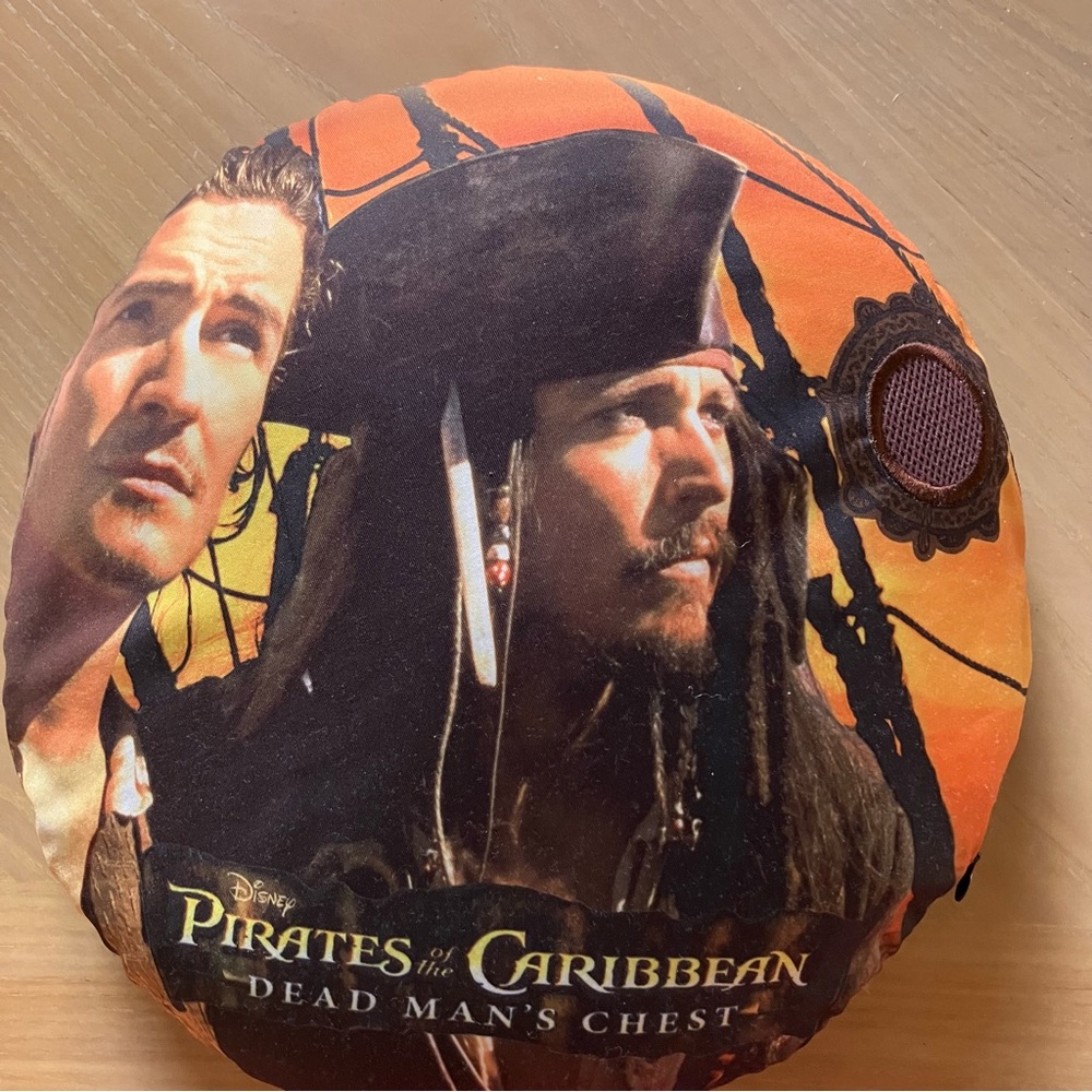 DISNEY Pirates of the Caribbean: Dead Man's Chest 13" Round Speaker Pillow
